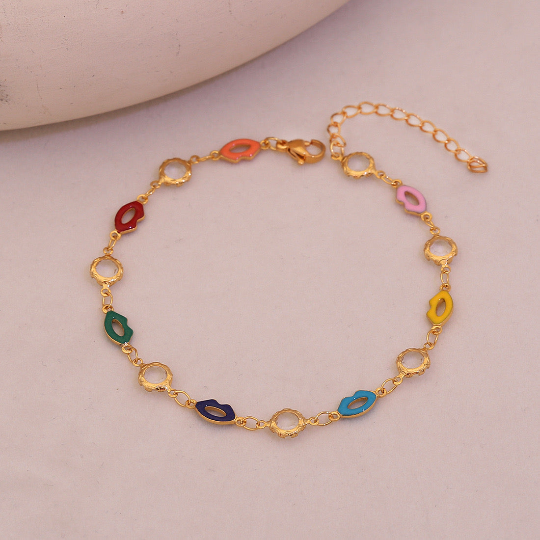 Whimsical Charm Crystal Anklet