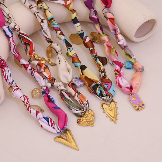 Sunbeam Bloom Scarf Necklace