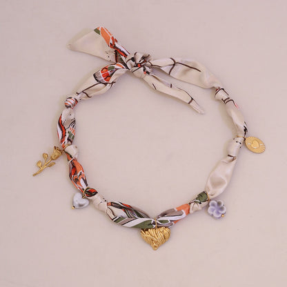 Sunbeam Bloom Scarf Necklace