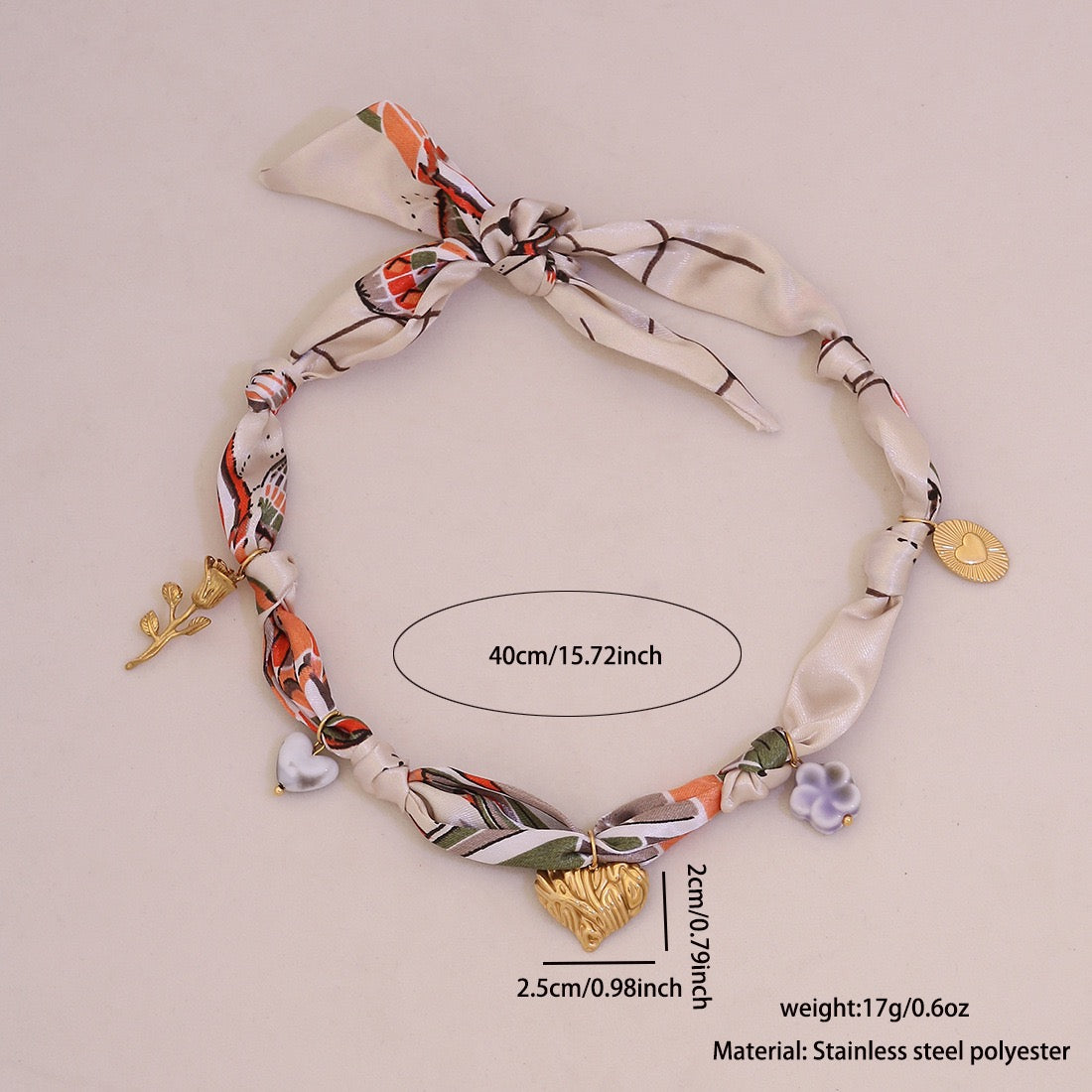 Sunbeam Bloom Scarf Necklace