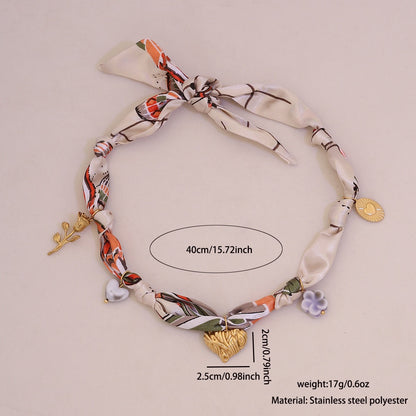 Sunbeam Bloom Scarf Necklace