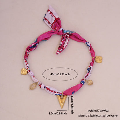 Sunbeam Bloom Scarf Necklace