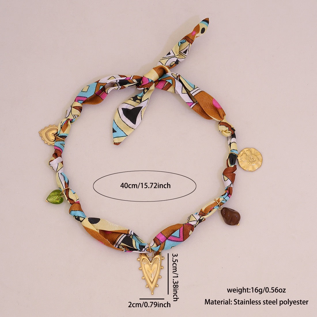 Sunbeam Bloom Scarf Necklace