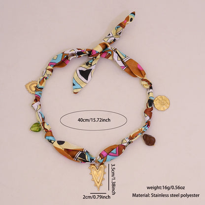 Sunbeam Bloom Scarf Necklace