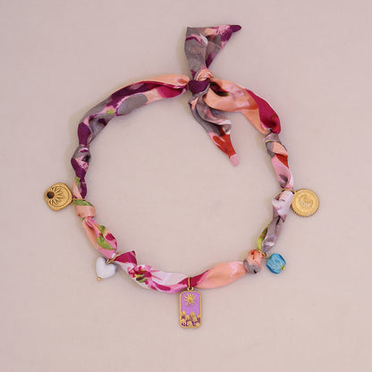 Sunbeam Bloom Scarf Necklace