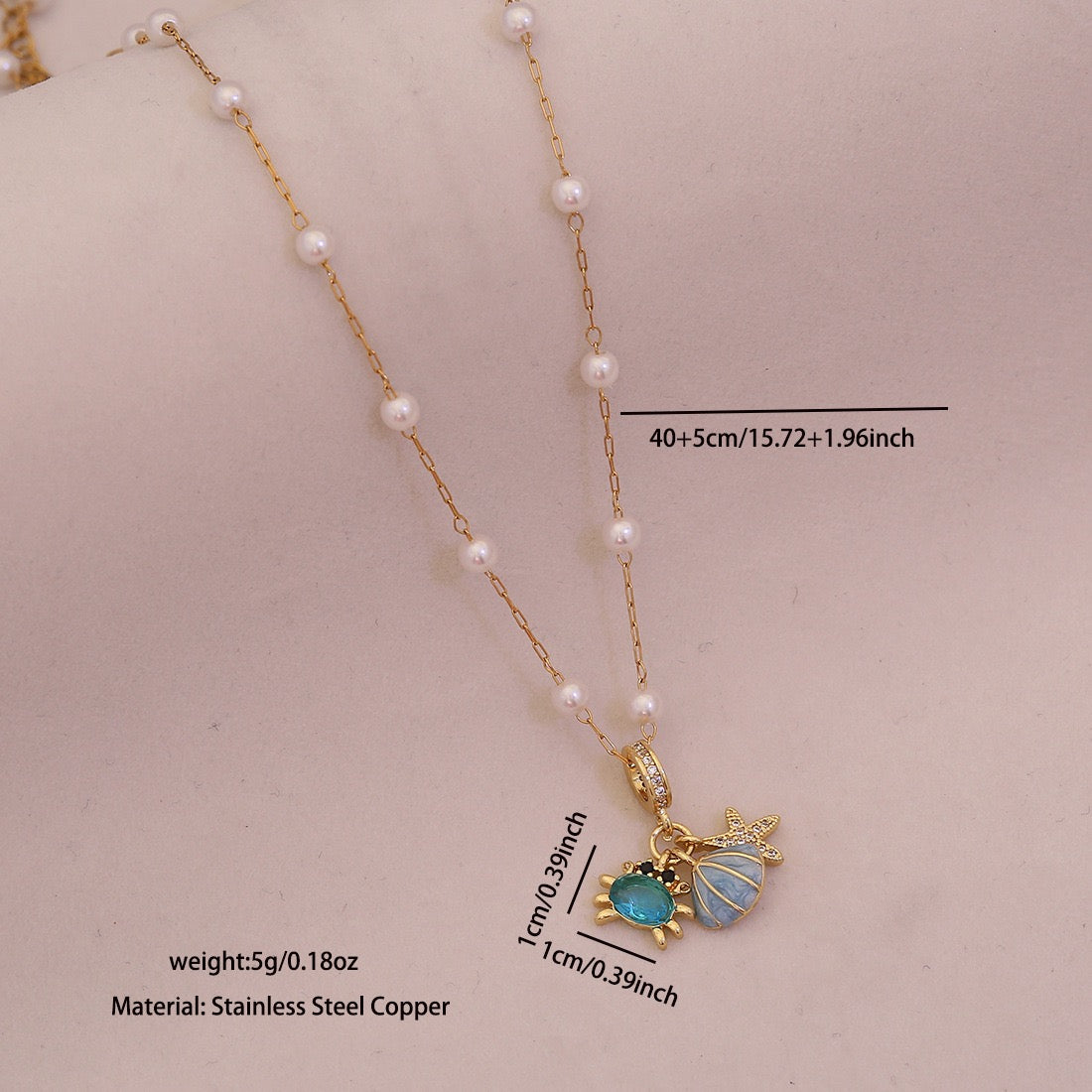 Ocean Grace Pearl Necklace