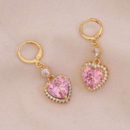 Aurora Heart Stud Earrings