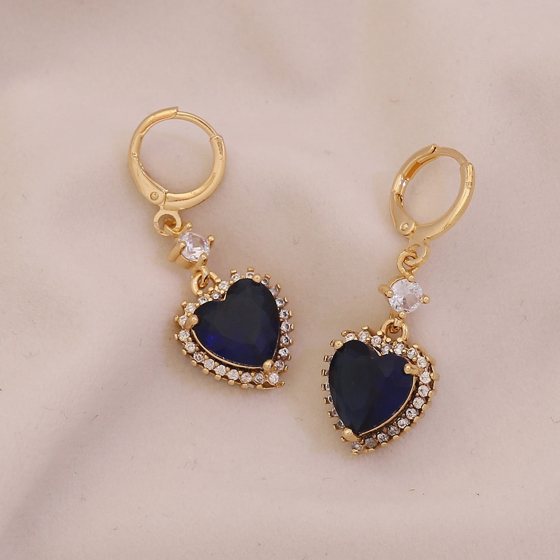 Aurora Heart Stud Earrings