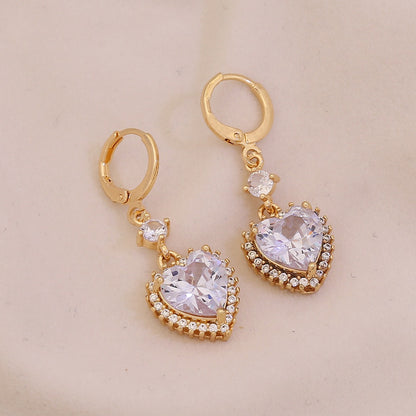 Aurora Heart Stud Earrings