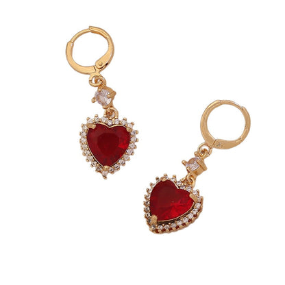 Aurora Heart Stud Earrings