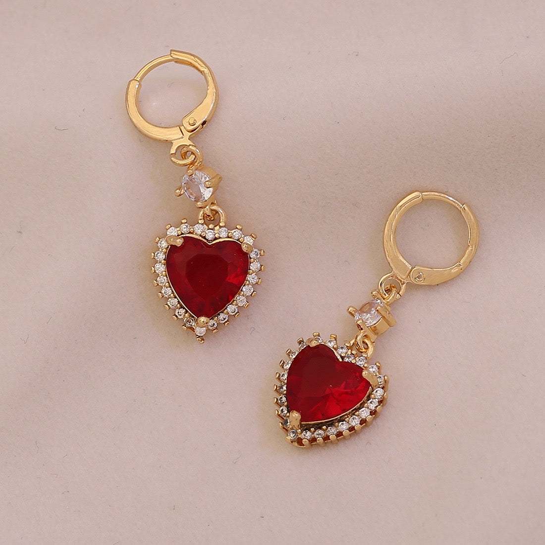 Aurora Heart Stud Earrings