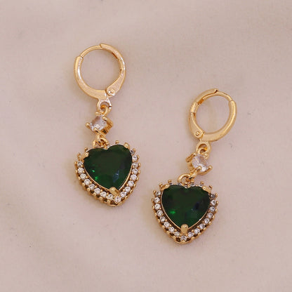 Aurora Heart Stud Earrings