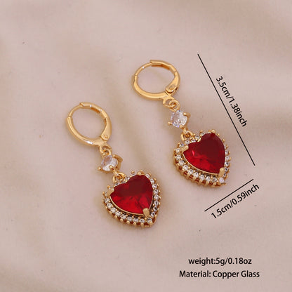 Aurora Heart Stud Earrings