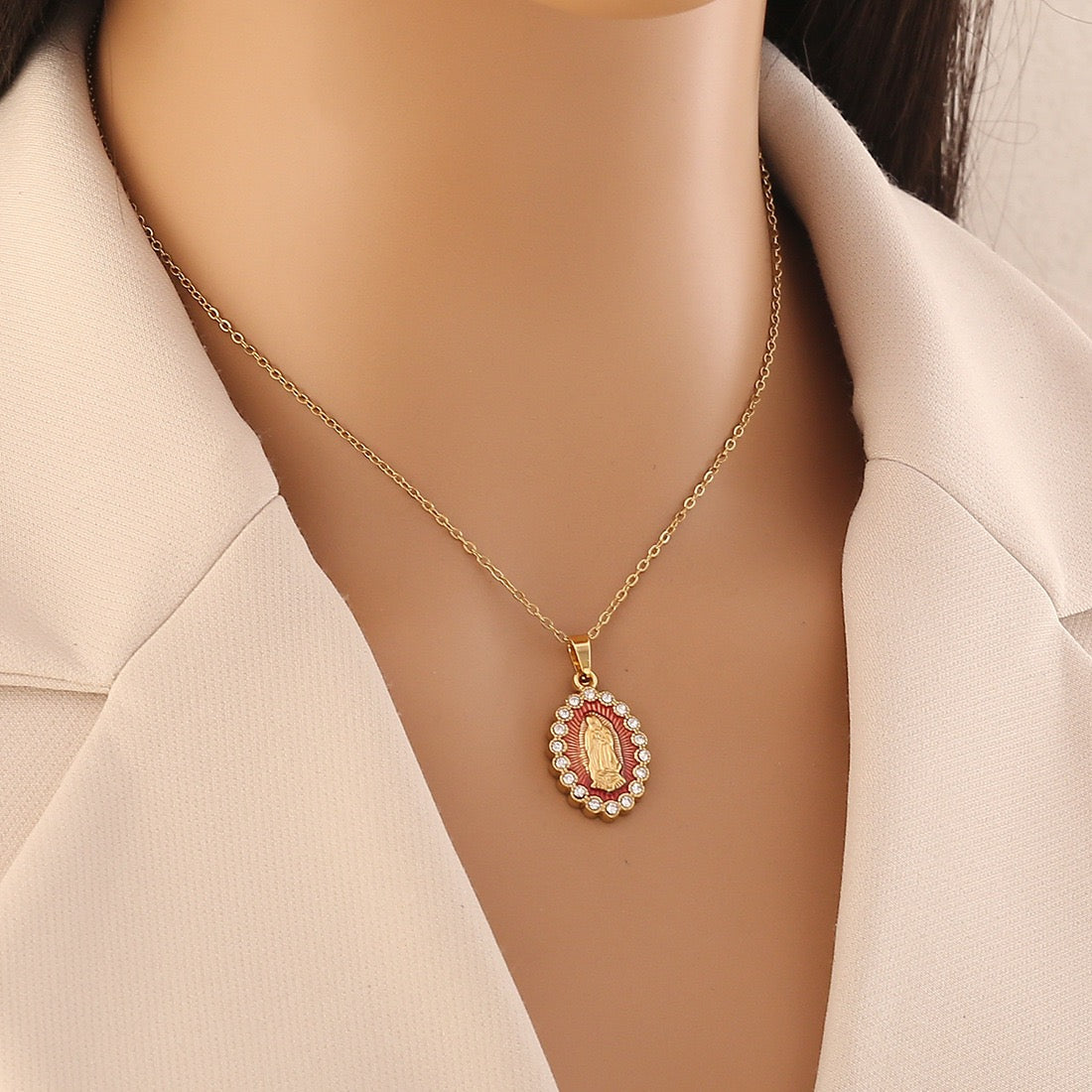 Divine Grace Virgin Mary Necklace