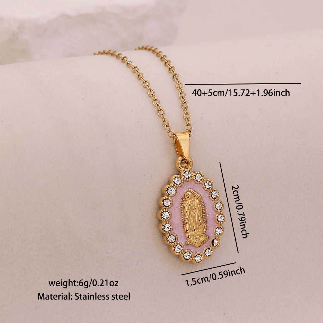 Divine Grace Virgin Mary Necklace