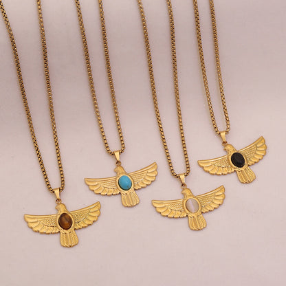 Spirit Wings Turquoise Eagle Necklace