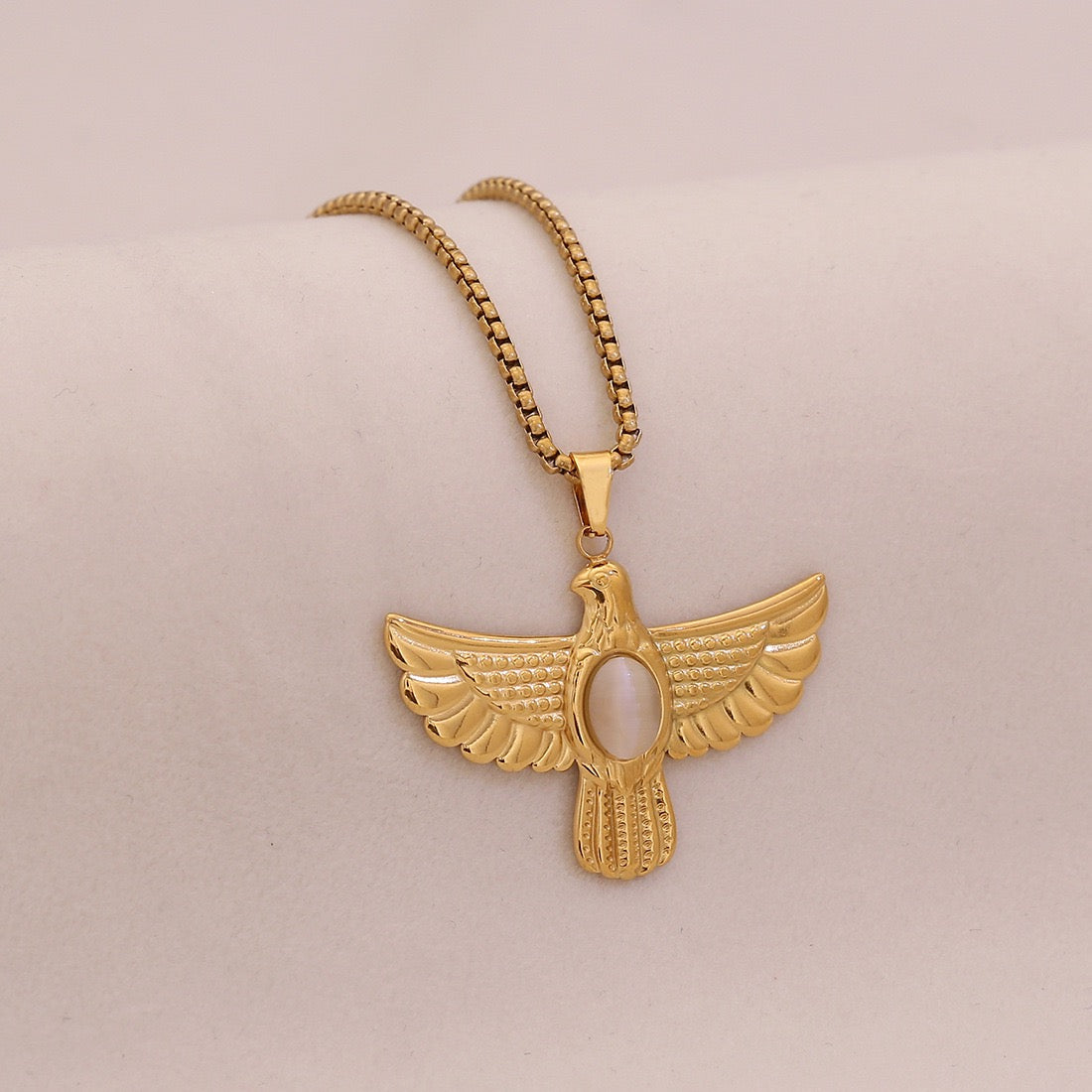 Spirit Wings Turquoise Eagle Necklace