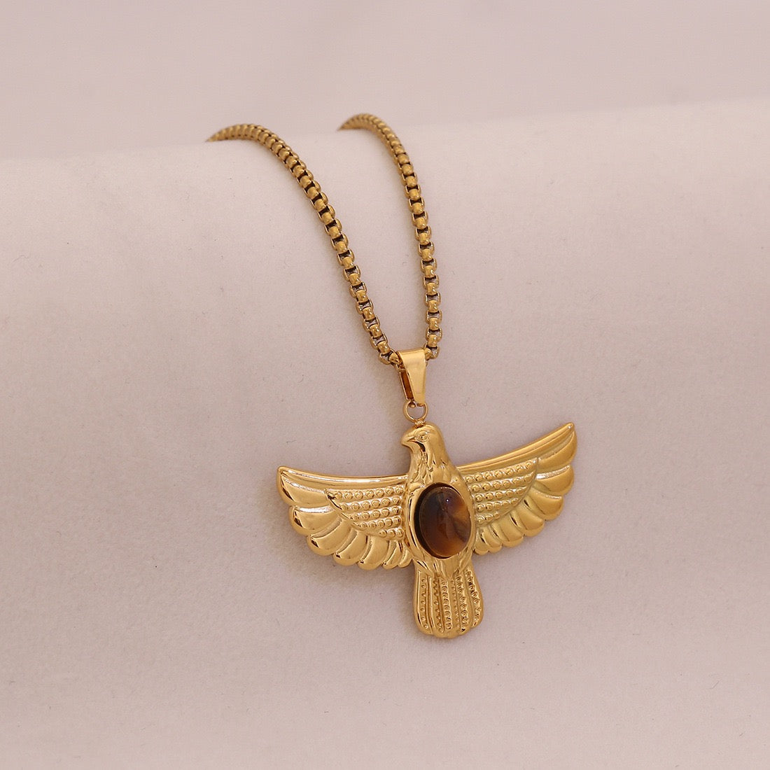 Spirit Wings Turquoise Eagle Necklace