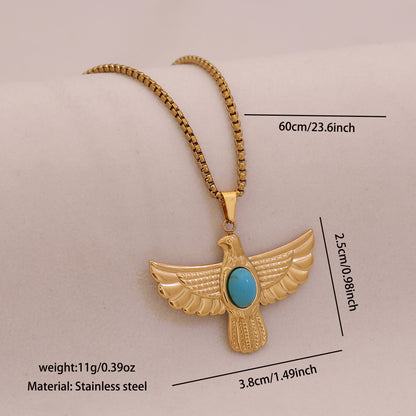 Spirit Wings Turquoise Eagle Necklace