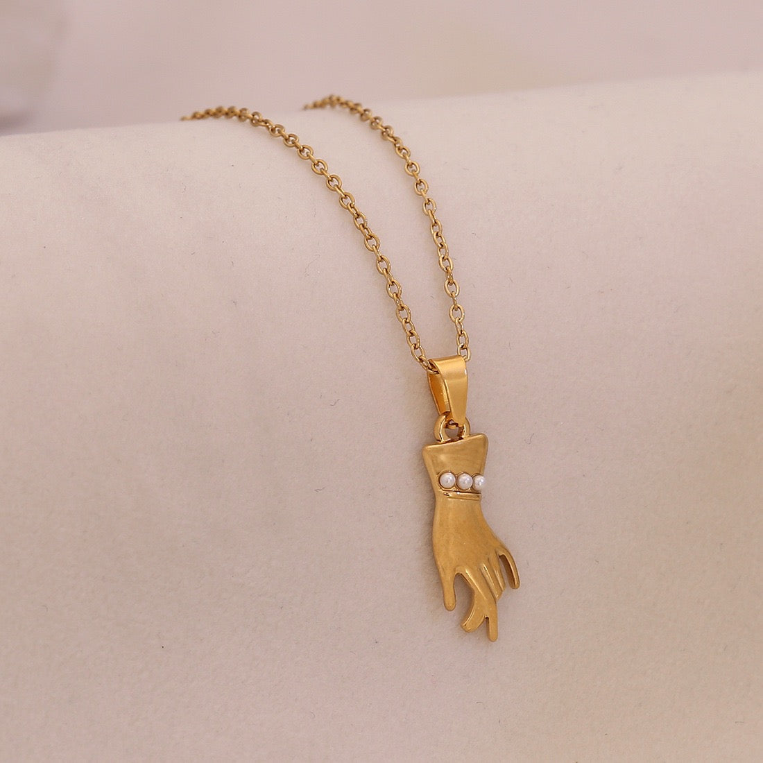 Celestial Heart Pearl Necklace