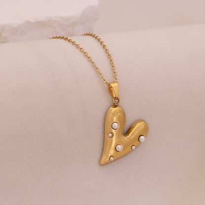 Celestial Heart Pearl Necklace