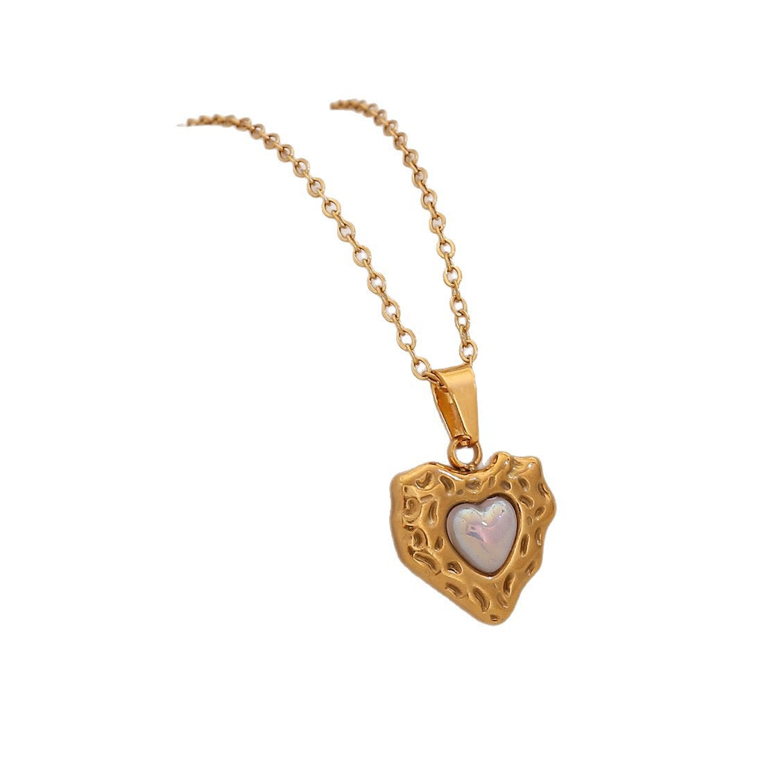 Celestial Heart Pearl Necklace