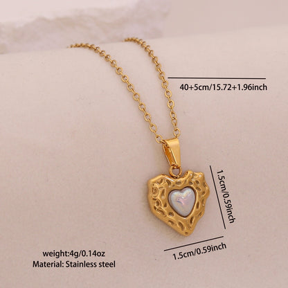 Celestial Heart Pearl Necklace