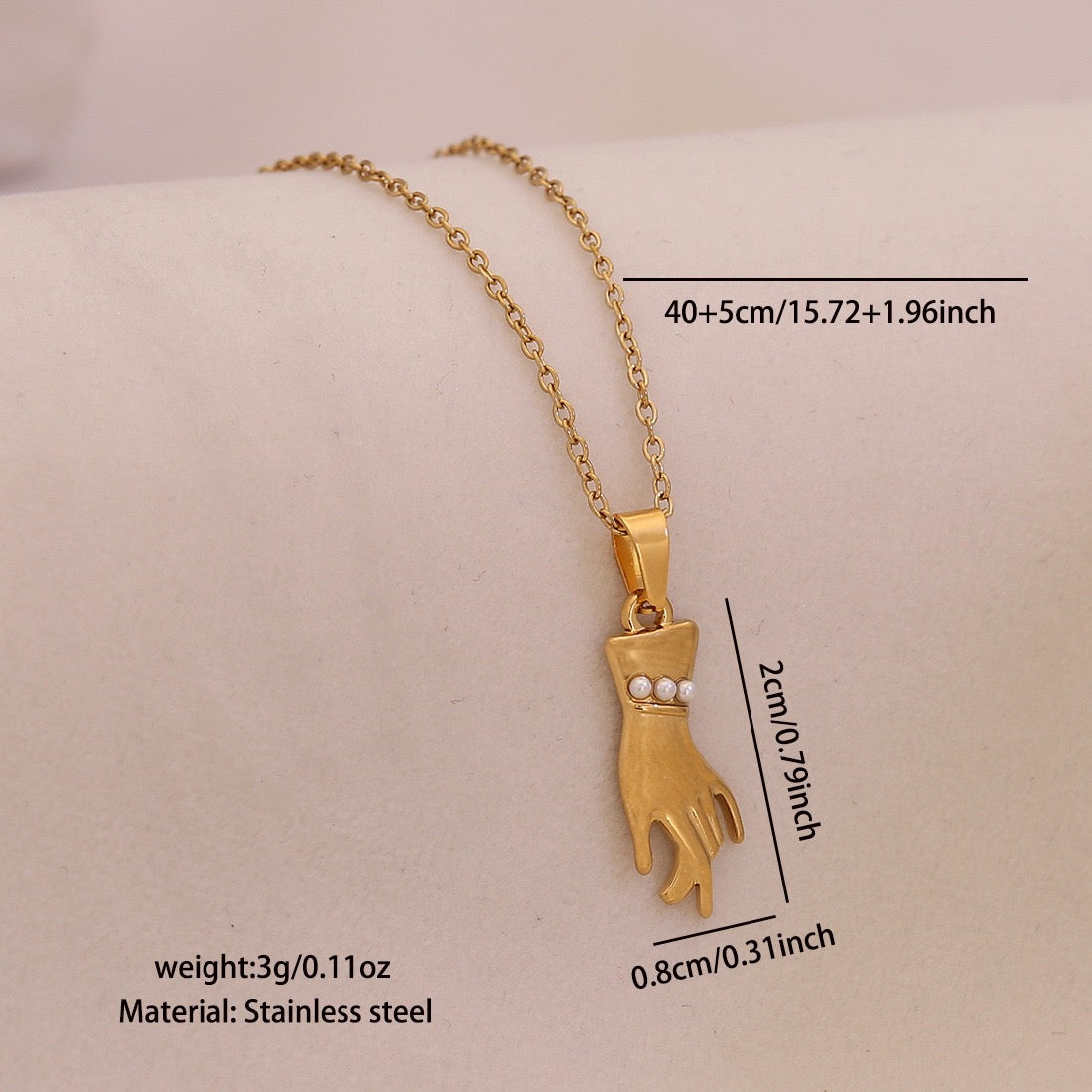 Celestial Heart Pearl Necklace