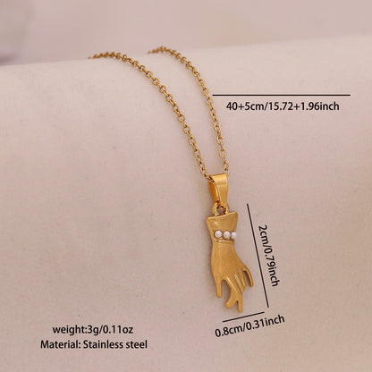 Celestial Heart Pearl Necklace