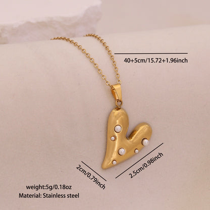 Celestial Heart Pearl Necklace