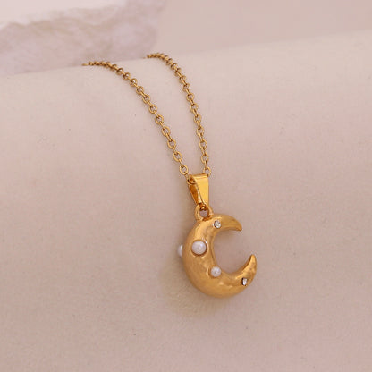 Celestial Heart Pearl Necklace