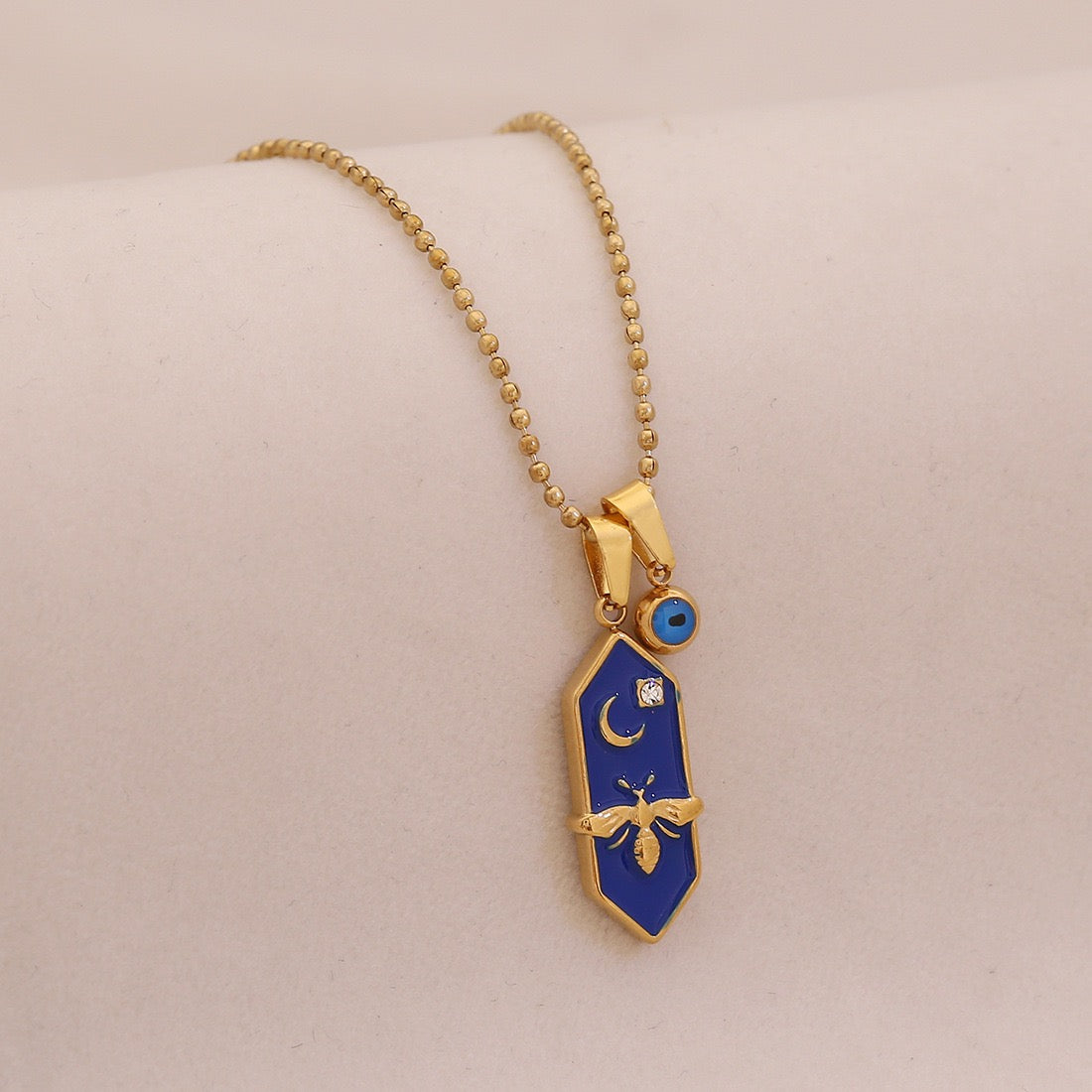 Celestial Bee Tarot Necklace