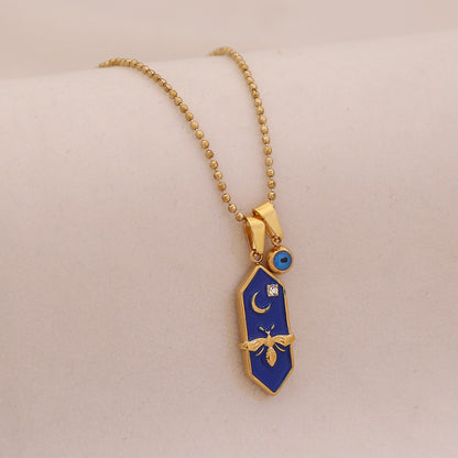 Celestial Bee Tarot Necklace