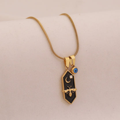 Celestial Bee Tarot Necklace