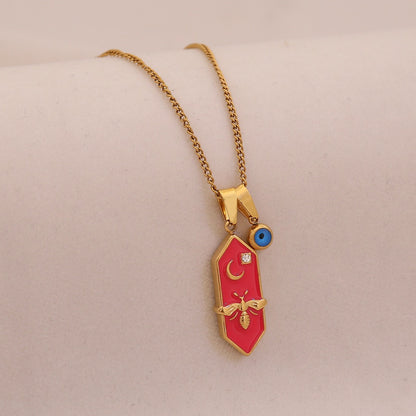 Celestial Bee Tarot Necklace