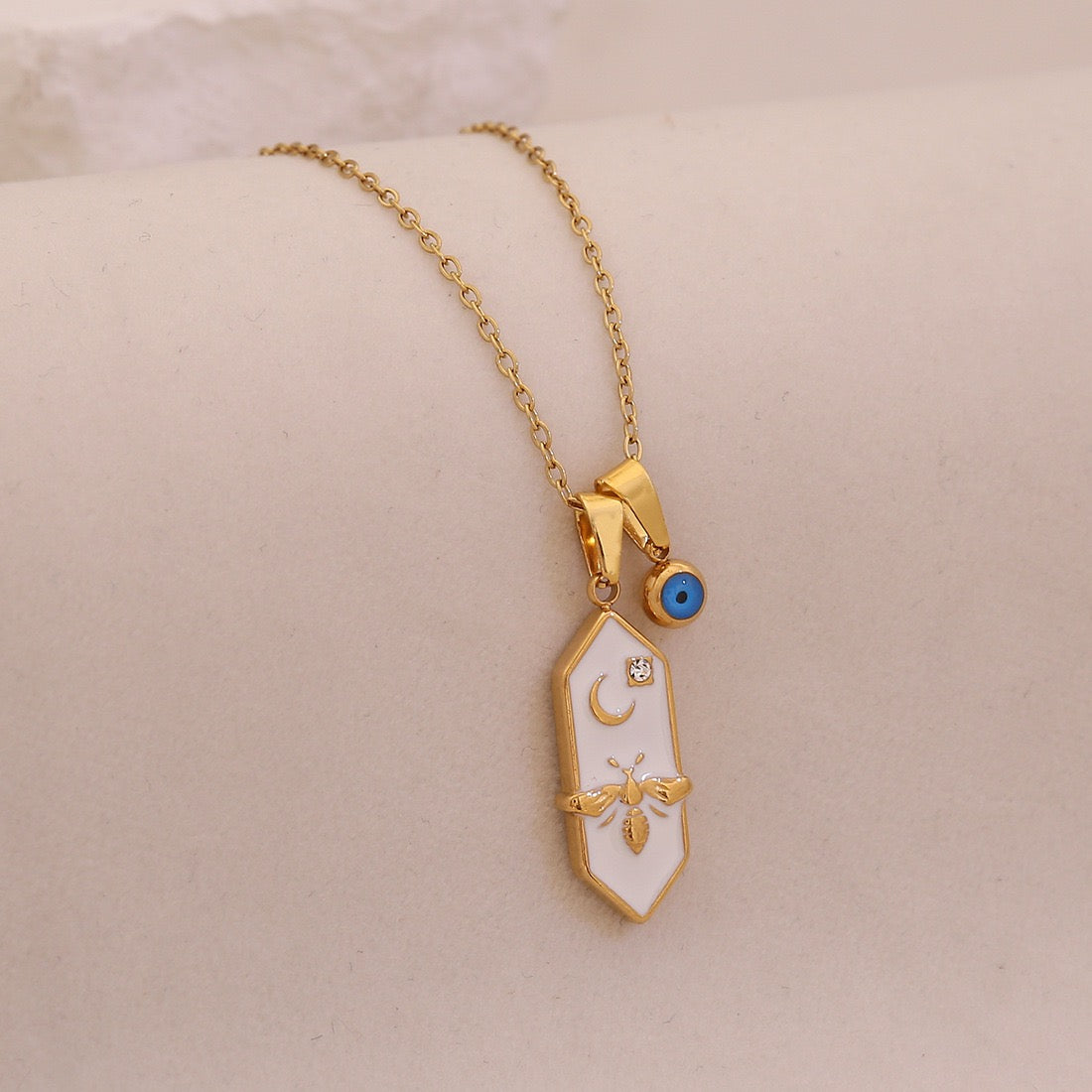 Celestial Bee Tarot Necklace