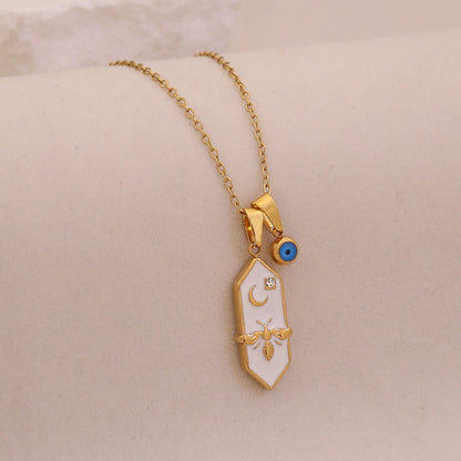 Celestial Bee Tarot Necklace