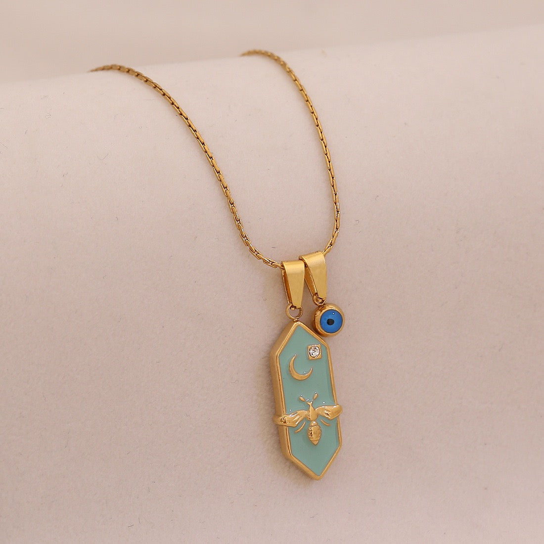 Celestial Bee Tarot Necklace