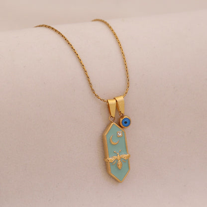 Celestial Bee Tarot Necklace