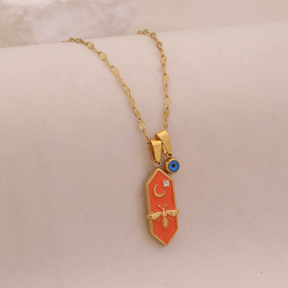 Celestial Bee Tarot Necklace