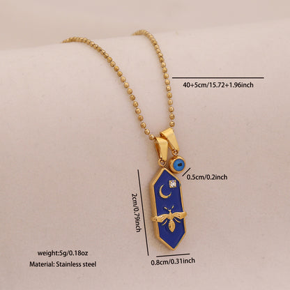 Celestial Bee Tarot Necklace