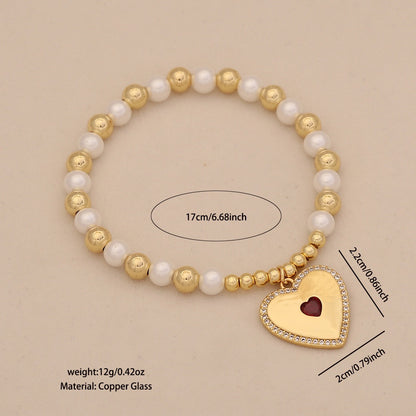 Luna Heart Pearl Necklace Set
