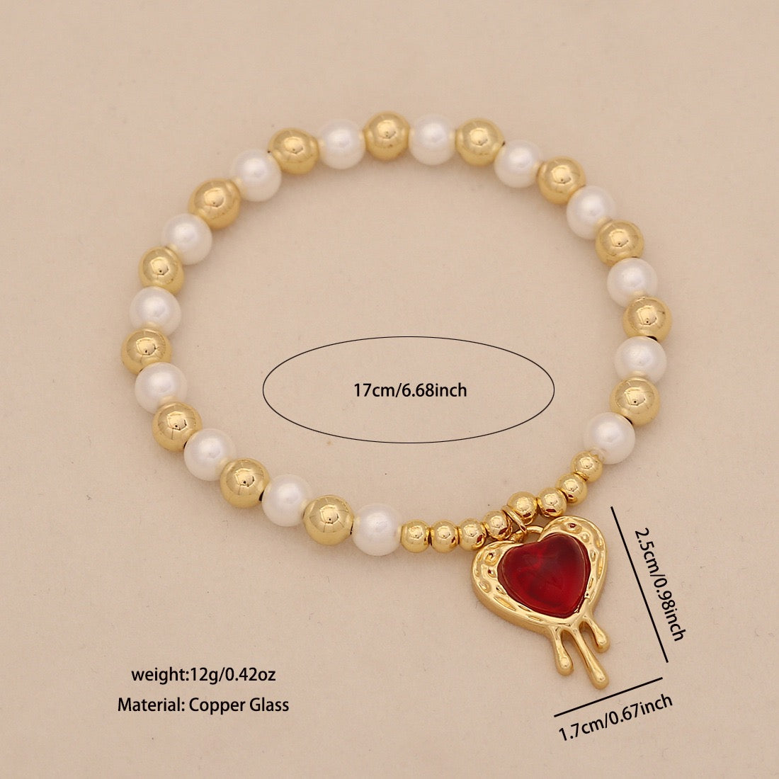 Luna Heart Pearl Necklace Set