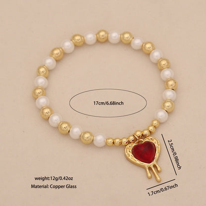 Luna Heart Pearl Necklace Set