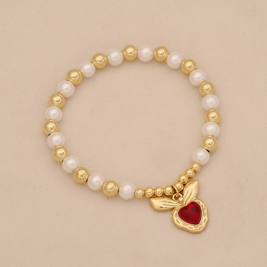 Luna Heart Pearl Necklace Set