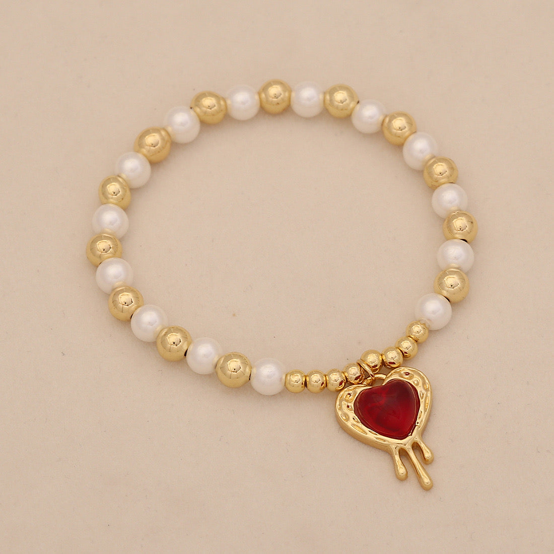 Luna Heart Pearl Necklace Set