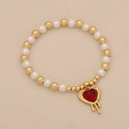 Luna Heart Pearl Necklace Set