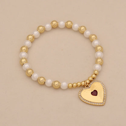 Luna Heart Pearl Necklace Set