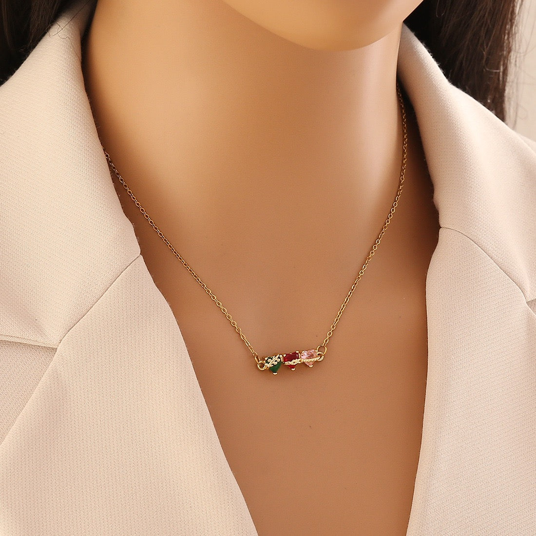 Aurora Hearts Necklace Set