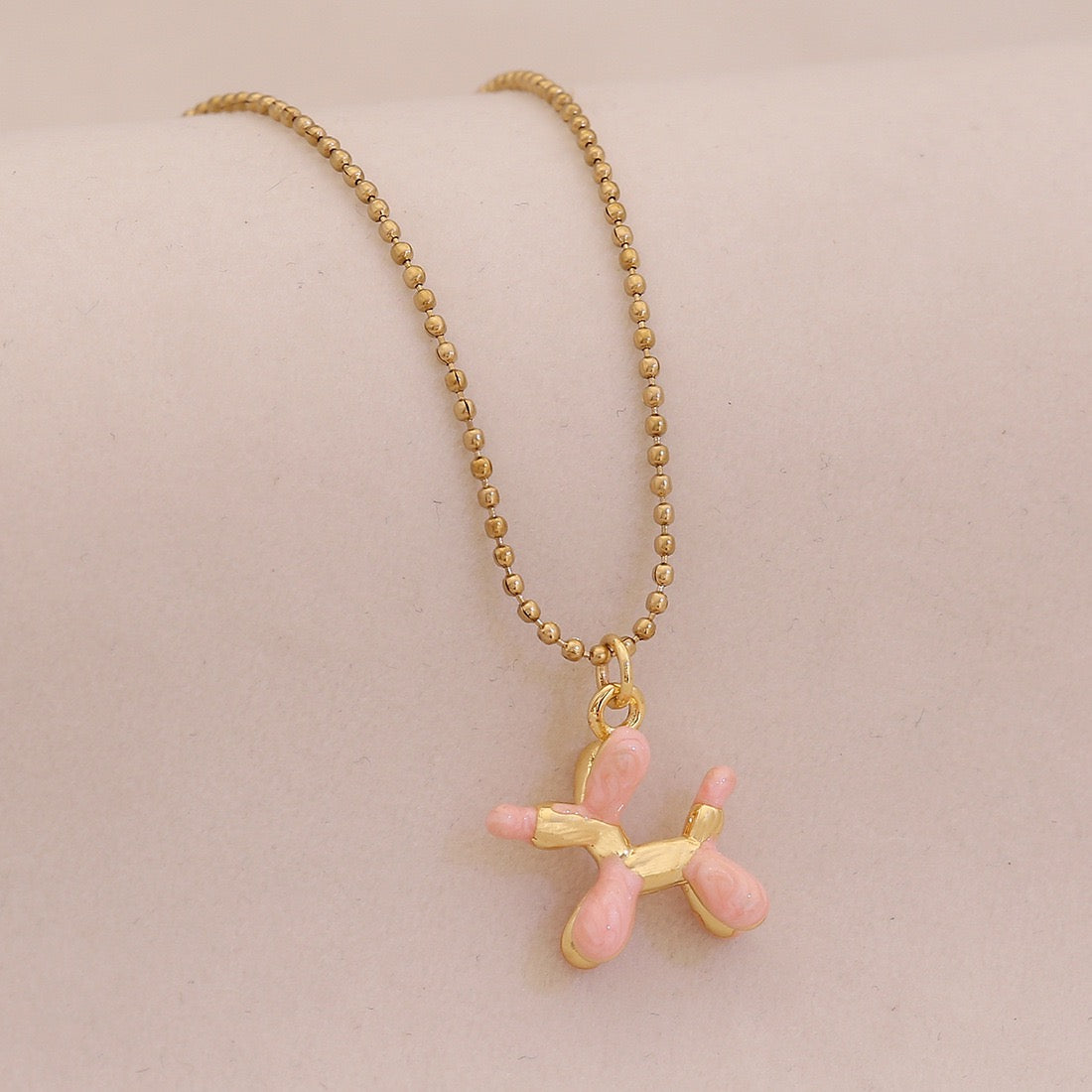 Balloon Pup Pendant Necklace